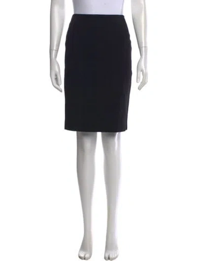 Pre-owned Alexander Mcqueen Wool Knee-length Skirt In Black
