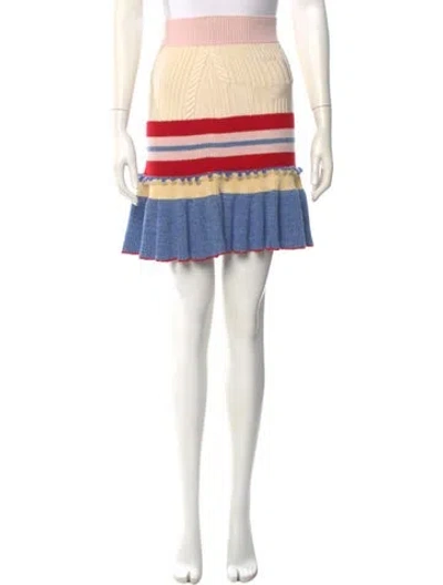 Pre-owned Alexander Mcqueen Wool Knee-length Skirt In Neutral