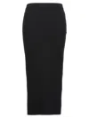 Alexander Mcqueen Alexander Mc Queen Black Ribbed Pencil Skirt In Black