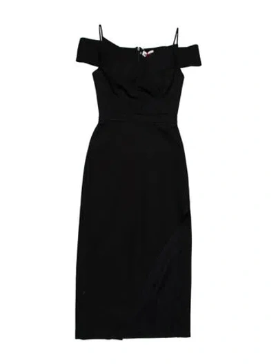 Pre-owned Alexander Mcqueen Wool Long Dress In Black