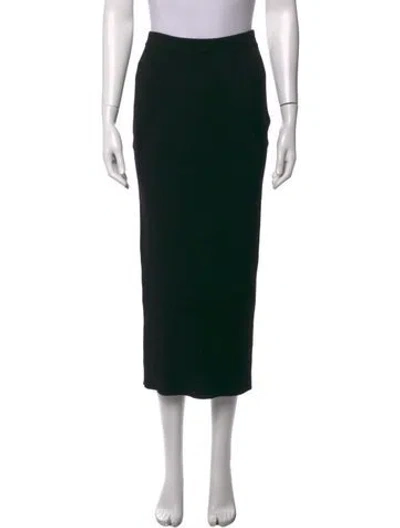 Pre-owned Alexander Mcqueen Wool Long Skirt In Black