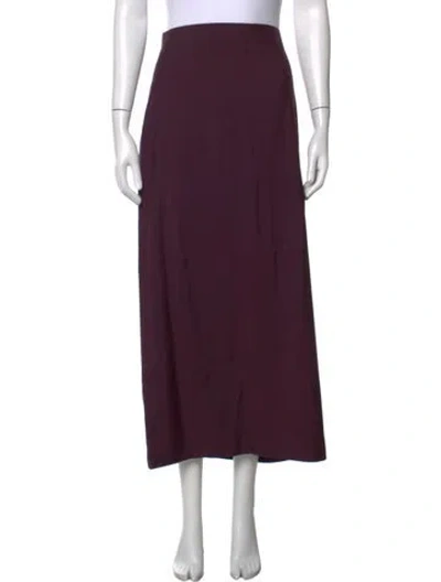 Pre-owned Alexander Mcqueen Wool Long Skirt In Purple