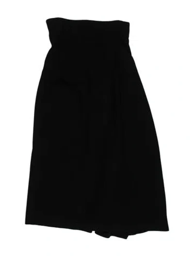 Pre-owned Alexander Mcqueen Wool Midi Length Skirt In Black