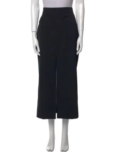 Pre-owned Alexander Mcqueen Wool Midi Length Skirt In Black