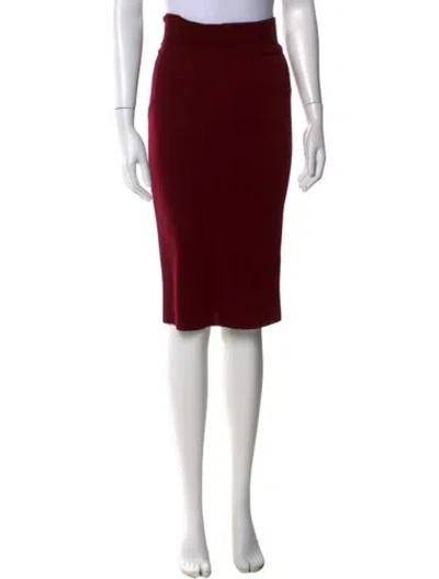 Pre-owned Alexander Mcqueen Wool Midi Length Skirt In Black