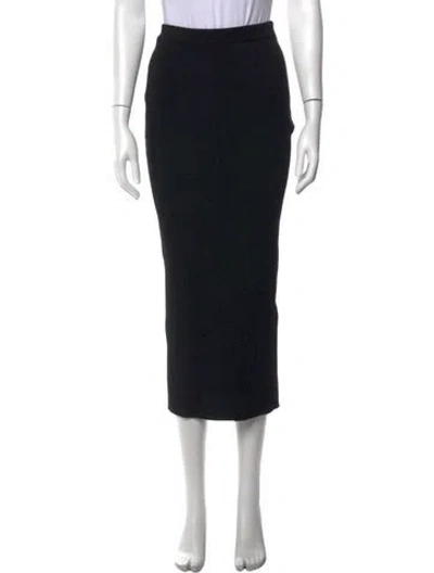 Pre-owned Alexander Mcqueen Wool Midi Length Skirt In Black