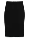 Alexander Mcqueen Wool Midi Skirt