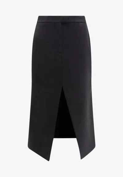 ALEXANDER MCQUEEN WOOL MIDI SKIRT