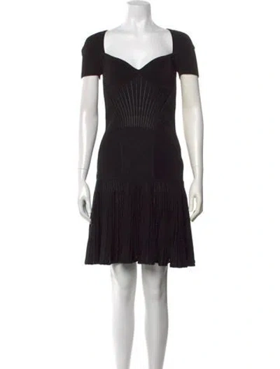 Pre-owned Alexander Mcqueen Wool Mini Dress W/ Tags In Multi