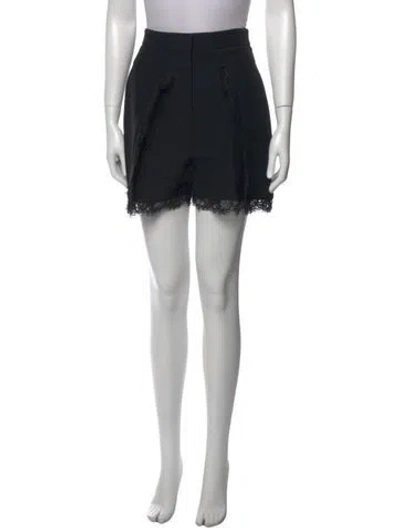 Pre-owned Alexander Mcqueen Wool Mini Shorts In Black