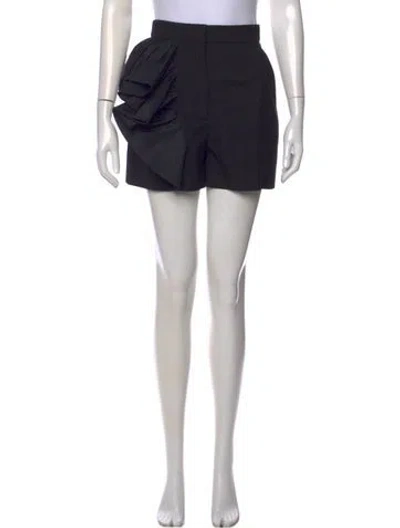 Pre-owned Alexander Mcqueen Wool Mini Shorts In Black
