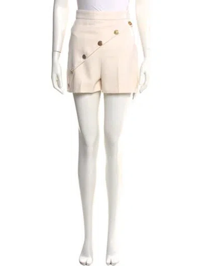Pre-owned Alexander Mcqueen Wool Mini Shorts In Neutral