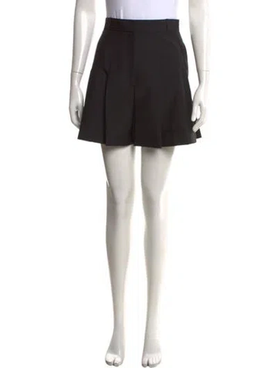 Pre-owned Alexander Mcqueen Wool Mini Shorts W/ Tags In Black