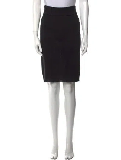 Pre-owned Alexander Mcqueen Wool Mini Skirt In Black