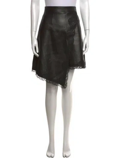 Pre-owned Alexander Mcqueen Wool Mini Skirt In Black