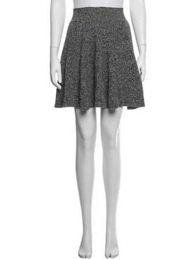Pre-owned Alexander Mcqueen Wool Mini Skirt In Black