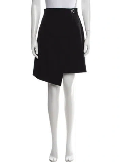 Pre-owned Alexander Mcqueen Wool Mini Skirt In Black