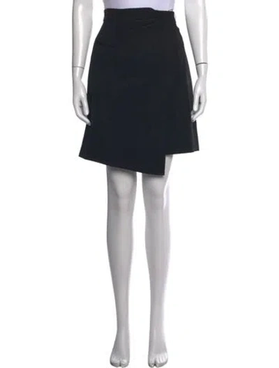 Pre-owned Alexander Mcqueen Wool Mini Skirt In Black