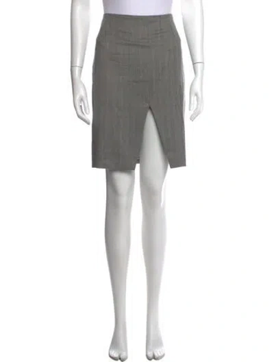 Pre-owned Alexander Mcqueen Wool Mini Skirt In Black