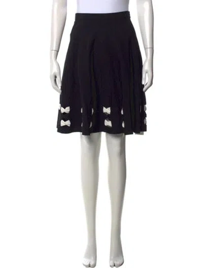 Pre-owned Alexander Mcqueen Wool Mini Skirt In Black