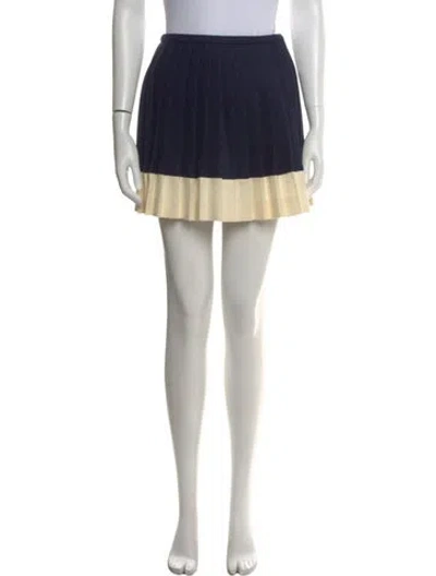 Pre-owned Alexander Mcqueen Wool Mini Skirt In Green
