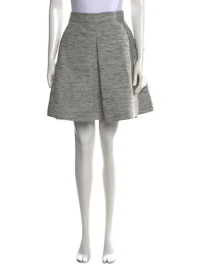 Pre-owned Alexander Mcqueen Wool Mini Skirt In Grey