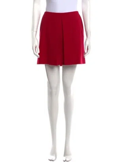 Pre-owned Alexander Mcqueen Wool Mini Skirt In Pink
