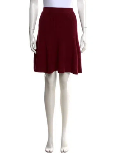 Pre-owned Alexander Mcqueen Wool Mini Skirt In Red