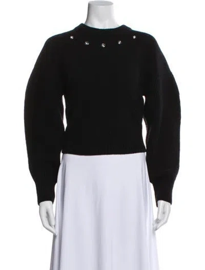 Pre-owned Alexander Mcqueen Wool Mock Neck Sweater In Black