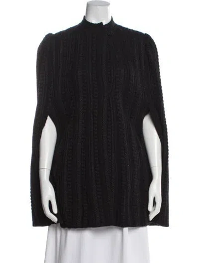 Pre-owned Alexander Mcqueen Wool Mock Neck Sweater In Gray