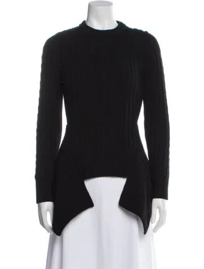 Pre-owned Alexander Mcqueen Wool Mock Neck Sweater In Gray
