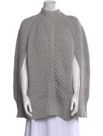 Pre-owned Alexander Mcqueen Wool Mock Neck Sweater W/ Tags In Gray