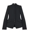 Alexander Mcqueen Wool-mohair Military Jacket In Black