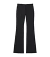 Alexander Mcqueen Pinstripe Wide-leg Trousers In Black