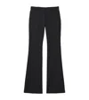 Alexander Mcqueen Pinstripe Wide-leg Trousers In Black