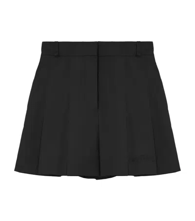 Alexander Mcqueen Wool-mohair Pleated Shorts