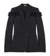 Alexander Mcqueen Wool-mohair Tuxedo Jacket In Black