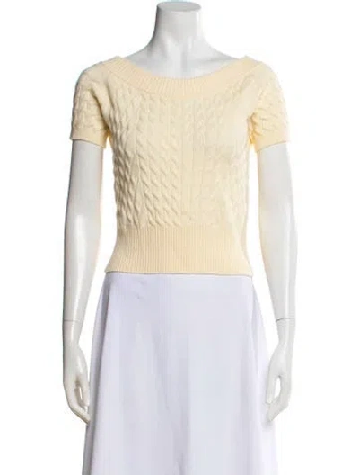 Pre-owned Alexander Mcqueen Wool Off-the-shoulder Sweater In Neutral