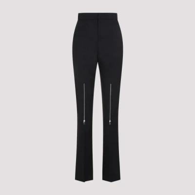 Alexander Mcqueen Wool Pants 40 In Black