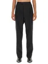 Alexander Mcqueen Black Wool Trousers In Black