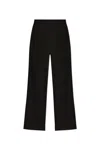 Alexander Mcqueen Grain De Poudre Trousers In Black