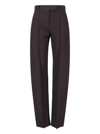Alexander Mcqueen Wool Pants In Brown