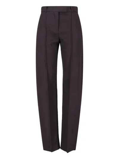 Alexander Mcqueen Wool Pants In Brown