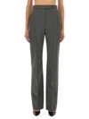Alexander Mcqueen Wool Pants In Gray