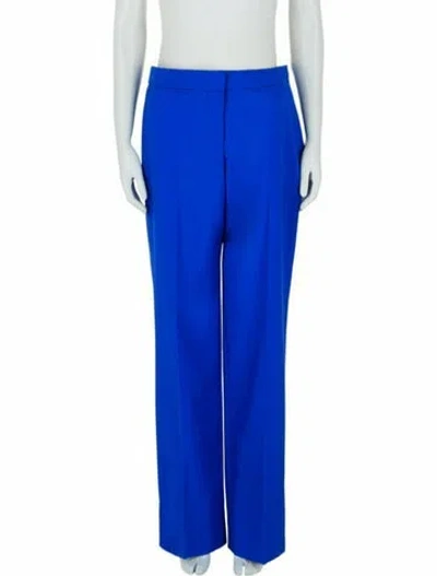Pre-owned Alexander Mcqueen Wool Pants W/ Tags In Blue
