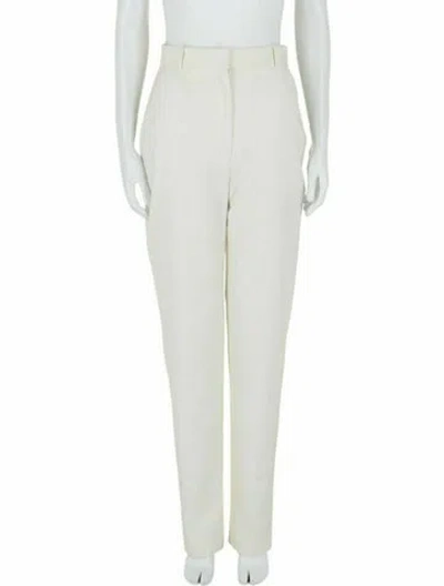Pre-owned Alexander Mcqueen Wool Pants W/ Tags In White