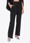 Alexander Mcqueen Wool Pants With Side-stripes In Black