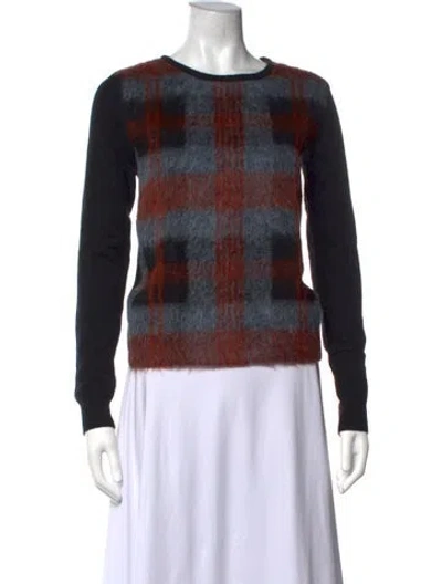 Pre-owned Alexander Mcqueen Wool Plaid Print Sweater In Black