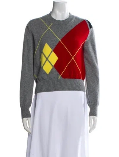 Pre-owned Alexander Mcqueen Wool Plaid Print Sweater In Multi