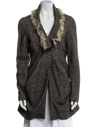 Pre-owned Alexander Mcqueen Wool Printed Coat In Neutral